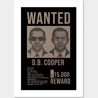 Wanted Db Cooper Posters and Art